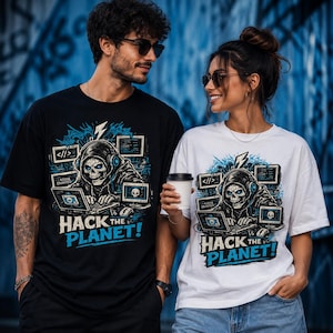 T-shirt Développeur Cyber Hacker, Cadeau Amusant pour Hacker Éthique