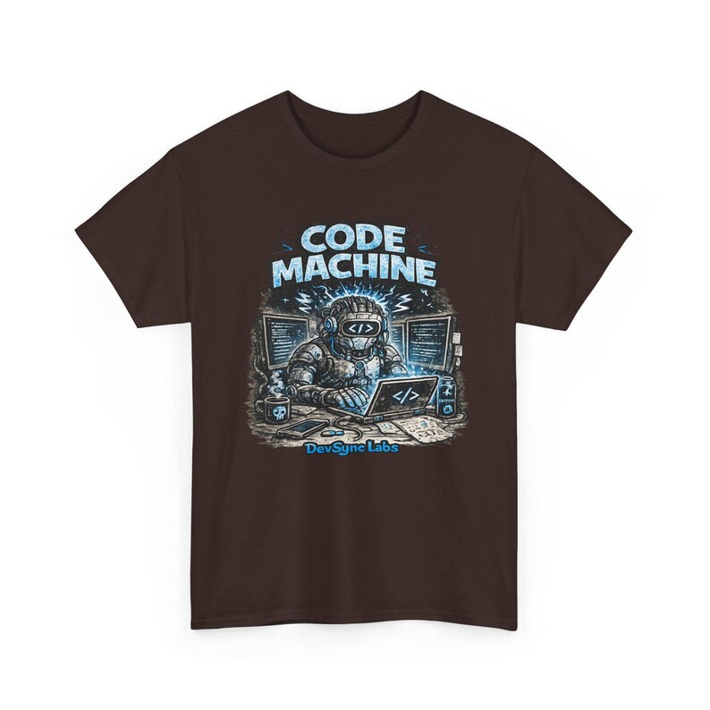 T-shirt Code Machine, cadeau programmeur, chemise développeur, t-shirt codage AI, cadeau ingénieur logiciel image 19