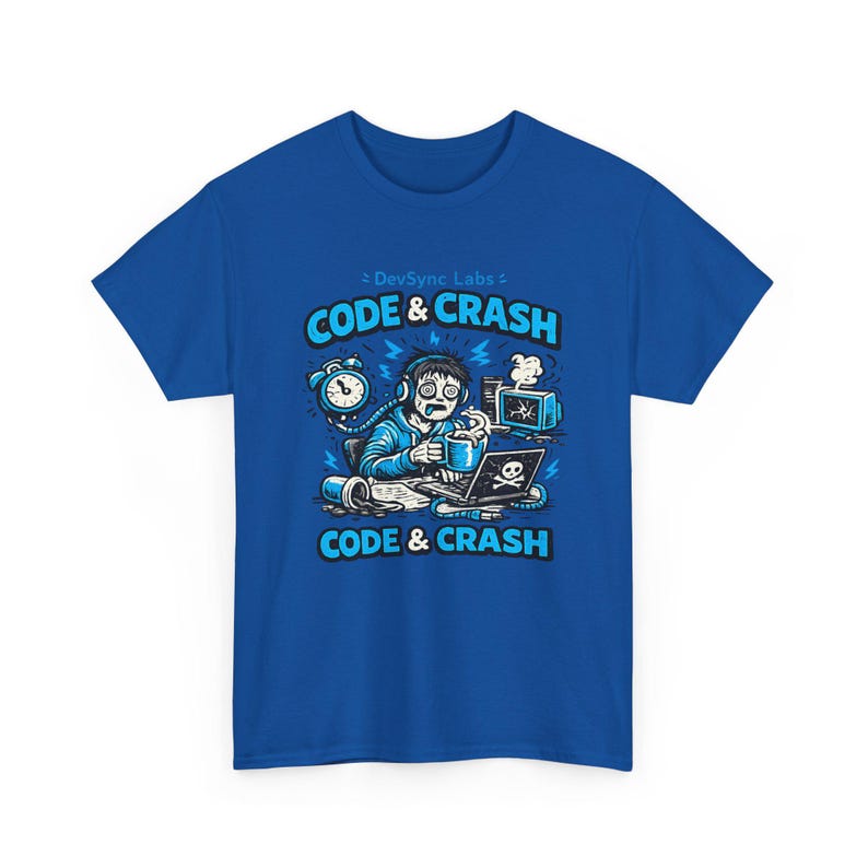 T-shirt Code et Crash Coder | T-shirt de programmeur, codage d'humour, graphique de codeur de café image 18