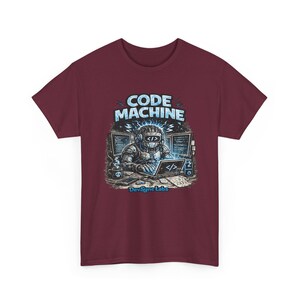 T-shirt Code Machine, cadeau programmeur, chemise développeur, t-shirt codage AI, cadeau ingénieur logiciel image 18