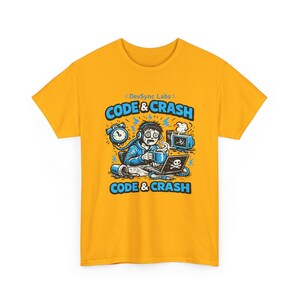 T-shirt Code et Crash Coder | T-shirt de programmeur, codage d'humour, graphique de codeur de café image 10