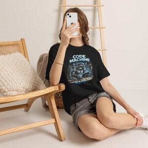 T-shirt Code Machine, cadeau programmeur, chemise développeur, t-shirt codage AI, cadeau ingénieur logiciel image 10