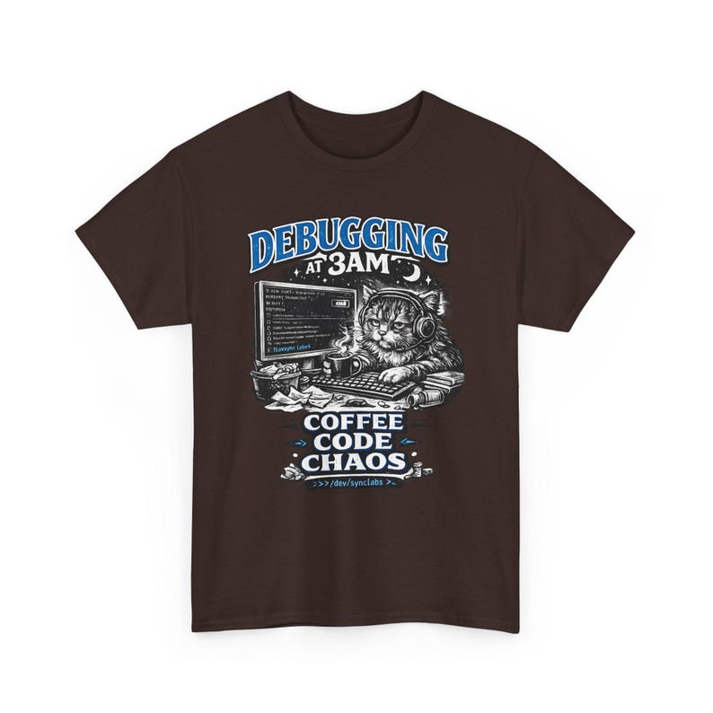 Debugging at 3AM Coding Tee | Programmer TShirt, Funny Coder Coffee image 14