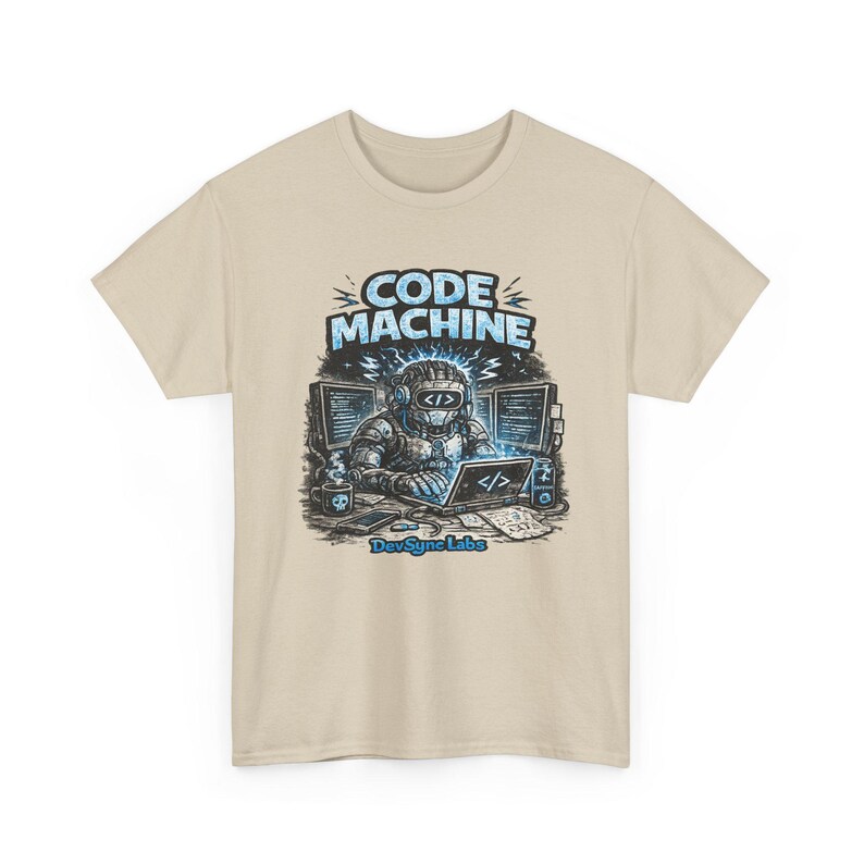 T-shirt Code Machine, cadeau programmeur, chemise développeur, t-shirt codage AI, cadeau ingénieur logiciel image 14