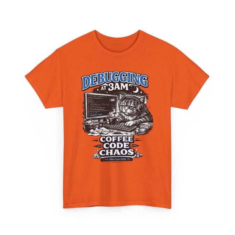 Debugging at 3AM Coding Tee | Programmer TShirt, Funny Coder Coffee image 12