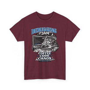 Debugging at 3AM Coding Tee | Programmer TShirt, Funny Coder Coffee image 13