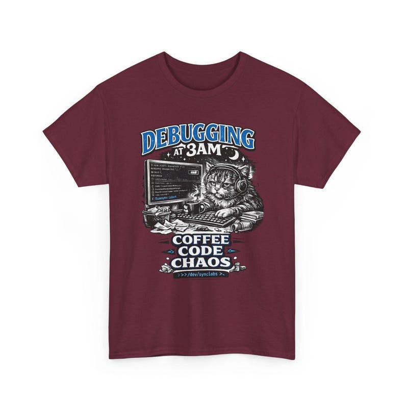 Debugging at 3AM Coding Tee | Programmer TShirt, Funny Coder Coffee image 13