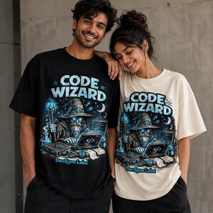 T-shirt Assistant de code, t-shirt de programmeur Fantasy, cadeau pour développeur, chemise de codage d'ingénieur logiciel