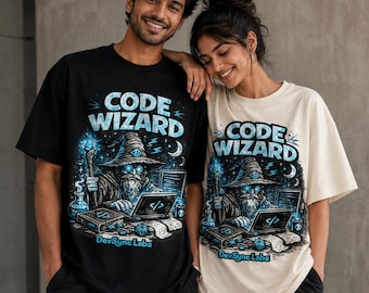 Code Wizard T-Shirt, Fantasy Programmer Tee, Developer Gift, Software Engineer Coding Shirt