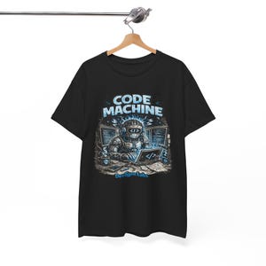 T-shirt Code Machine, cadeau programmeur, chemise développeur, t-shirt codage AI, cadeau ingénieur logiciel image 7