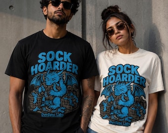 Dragon Sock Hoarder Shirt, Fantasy Gamer Tee, Dungeons and Dragons Gift