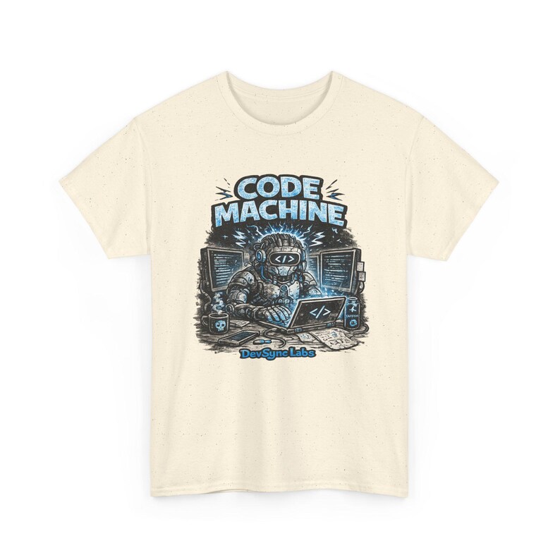 T-shirt Code Machine, cadeau programmeur, chemise développeur, t-shirt codage AI, cadeau ingénieur logiciel image 20