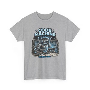 T-shirt Code Machine, cadeau programmeur, chemise développeur, t-shirt codage AI, cadeau ingénieur logiciel image 15