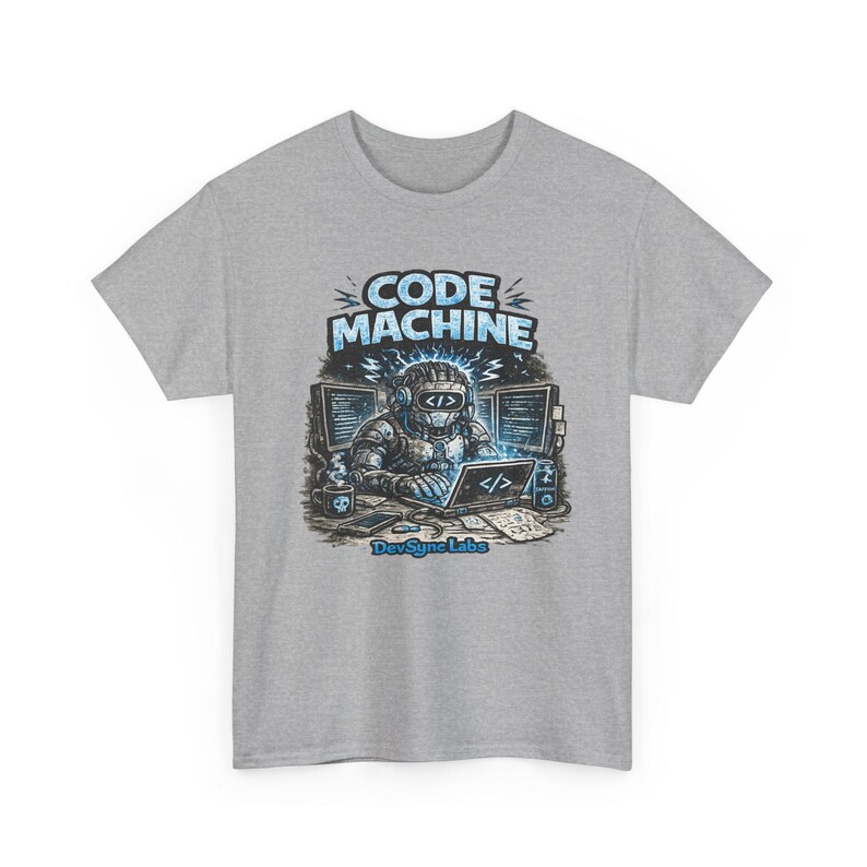 T-shirt Code Machine, cadeau programmeur, chemise développeur, t-shirt codage AI, cadeau ingénieur logiciel image 15