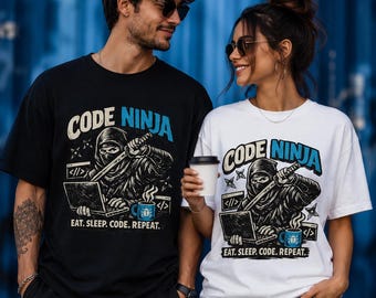 Code Ninja Developer T-Shirt, Funny Gift for Software Engineer
