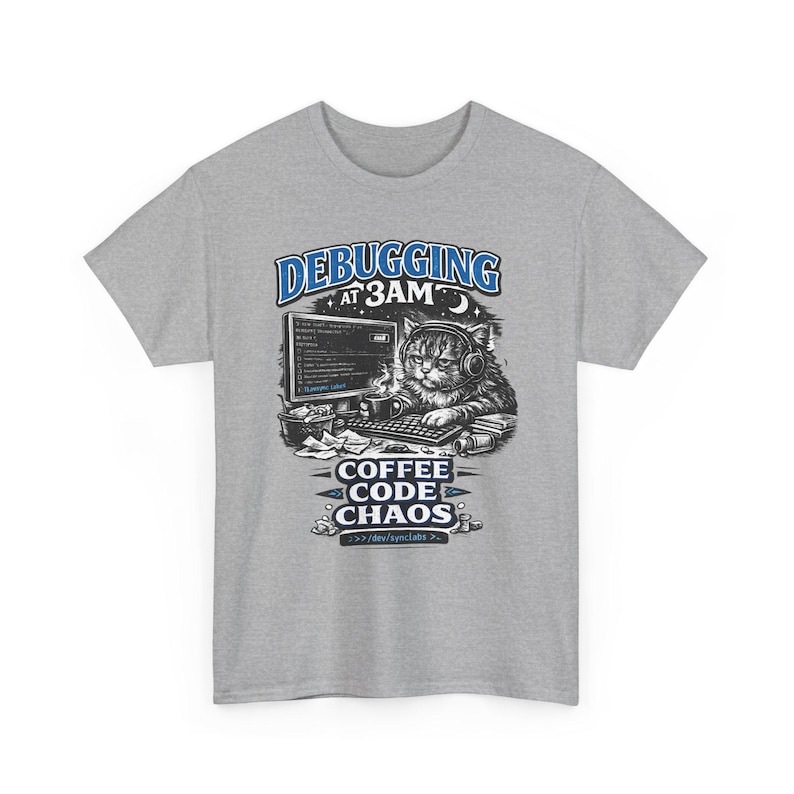 Debugging at 3AM Coding Tee | Programmer TShirt, Funny Coder Coffee image 10