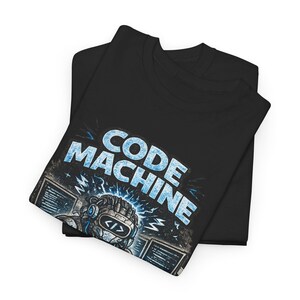 T-shirt Code Machine, cadeau programmeur, chemise développeur, t-shirt codage AI, cadeau ingénieur logiciel image 9
