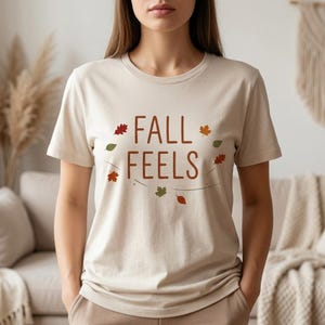 Comfort Colors®, Fall Feels Shirt, Cute Autumn Tee, Cozy Fall Graphic Top, Boho Fall Shirt, Seasonal Comfort Colors Tee for Fall