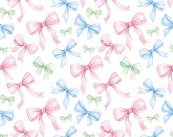 Tela de lazo de cinta multicolor pastel, tela para habitación infantil Coquette Girl, tela para vestido de primavera, tela Cottage Core, tela 100% algodón por medio metro.