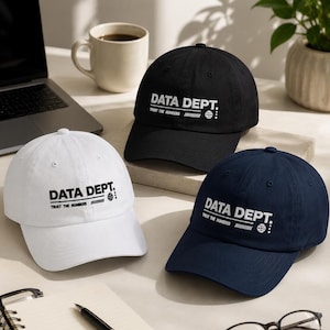 Cappello del reparto dati, numeri di fiducia, abbigliamento da lavoro per analisti, cappello con umorismo da ufficio