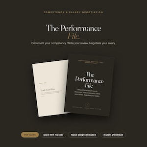 Ultimate Work Performance Guide: Boost Your Productivity & Success | Self-Evaluation, Salary Negotiation Scripts (Digital Download)