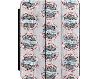 Reiki For Life | One Energy Flow Infinite Possibilities circular logo Kindle Case