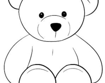 20 Baby Bear Sketch Designs, Hand Drawn Teddy Bear Illustrations, Cute Bear Collection