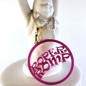 Necklace &quot;Roper Romp&quot; Charm Mrs Helen Roper Kaftan and Cocktails Helen Stanley Jack Chrissy Janet Roper Party Pub Crawl MooMoo Mimosa