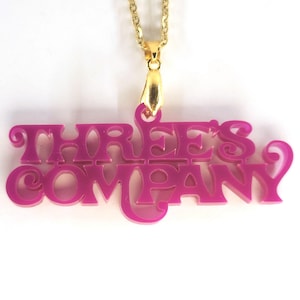 Threes Company Necklace Roper Romp Roper Style Mrs Roper Moo Moo Caftan Vintage Necklace Charm 1970s sitcom Helen Stanley Jack Chrissy Janet