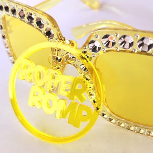 Earrings &quot;ROPER ROMP&quot; YELLOW 1970s inspired earrings Roper Style MooMoo Vintage Funky Chunky Kaftan Accessories Hostess Gift Caftan Crew