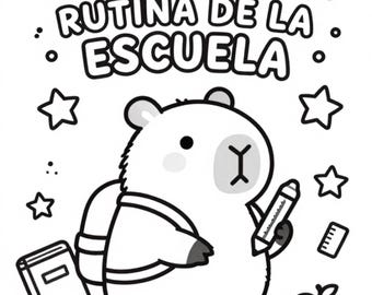 PDF Colorear Capibaras