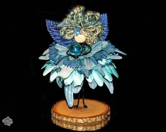 The Northern Faeries - Agua --  Fairy, Faerie, Doll, OOAK, Blue, Water   agu-nlf-epfn