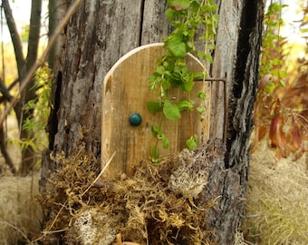 Peeking Around the Corner - Faerie, Fairy, Door, Magic, Wooden, Key, House, Garden, Lost, Missing Sock, Dryer, Garden, Flowers, Gate,