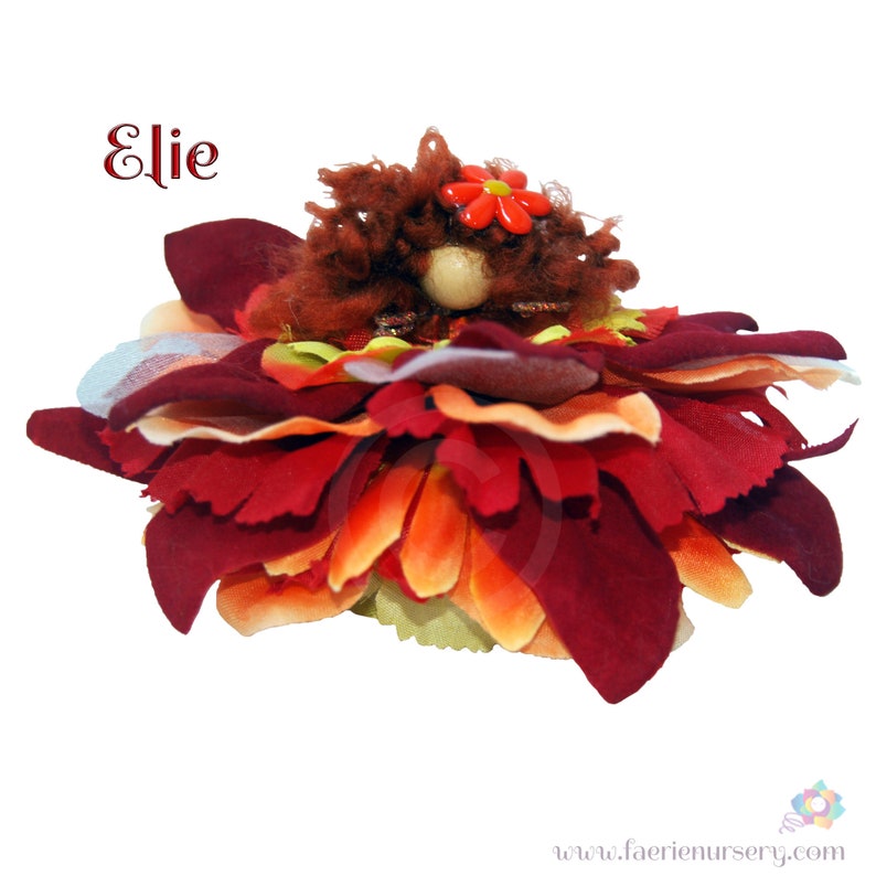 Elie the Flower Petal Faerie Fairy OOAK image 1