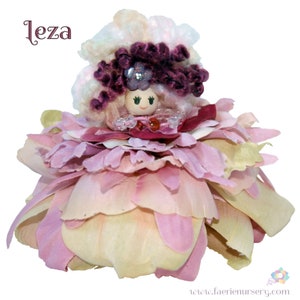 Leza & Beth Flower Petal Faerie, Fairy, OOAK image 2