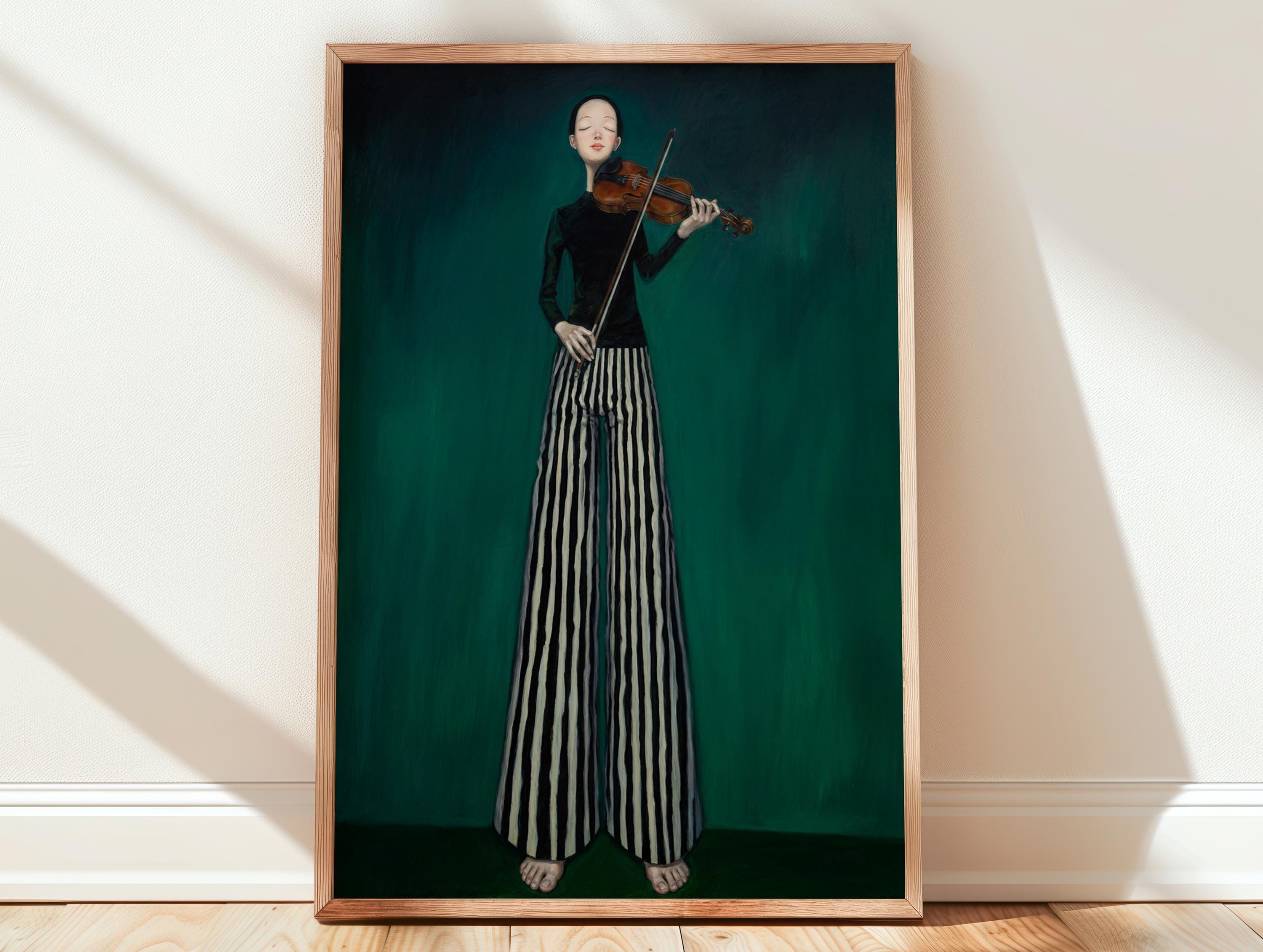 Violinist Painting - Etsy Hong Kong