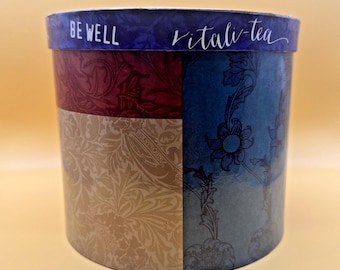 Vintage BE WELL China Tea Cup Set with Saucer and Spoon, with Box