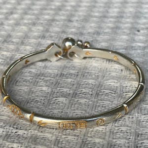 Handmade 999 Fine Silver Butterfly Charm Bracelet, Traditional Chinese Silverwork Bangle, Artisan Bell Charm Jewelry, Gift for Her