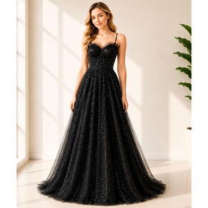 jacky glitter long sleeve corset dress in black Sparkly crafted from premium stretch #butter Black Short Summer Dress Color:CAPER