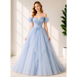 Dusty Blue Corset Dress