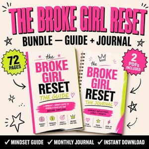 STORT PAKET! The Panke Girl Reset-paketet, Finansiell planerare för kvinnor, Skuldhantering, Budgetdagbok, Pengatänkande, PDF-nedladdning