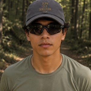 Funny Trail Running Hat | Slow is a Direction | Running Gift