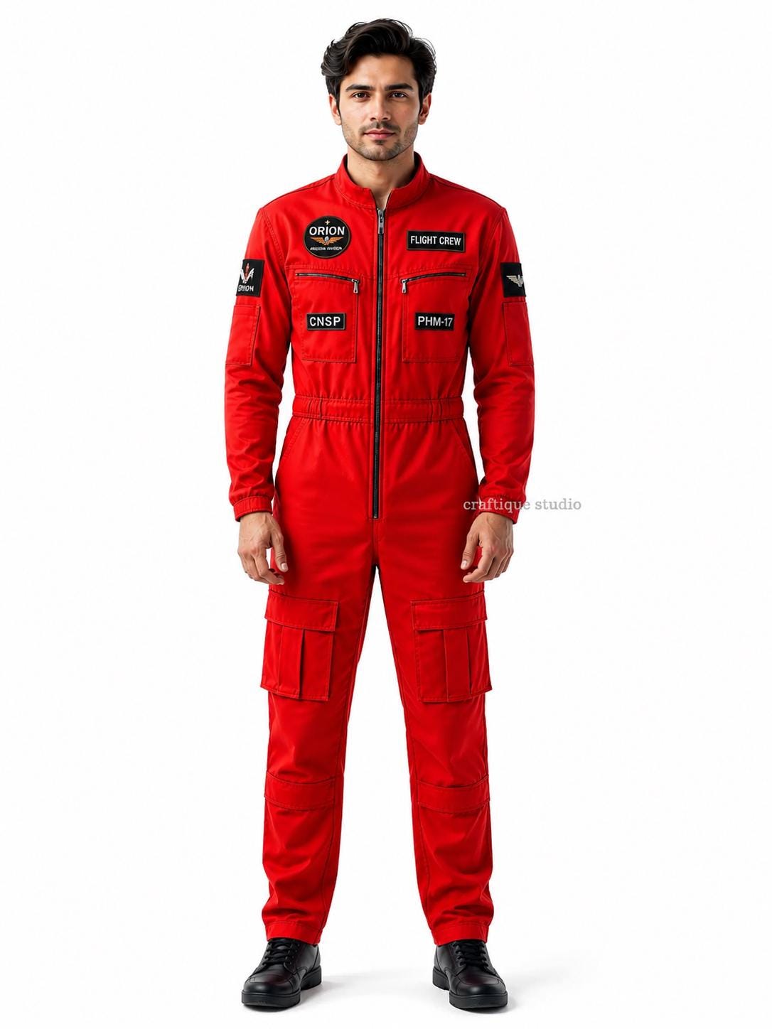Red Utility Jumpsuit - Etsy
