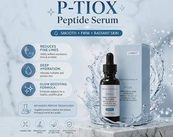 SkinCeuticals P-Tiox Peptide Serum Anti Aging Wrinkle Repair Face Serum 30ml Hydrating Glow Skincare