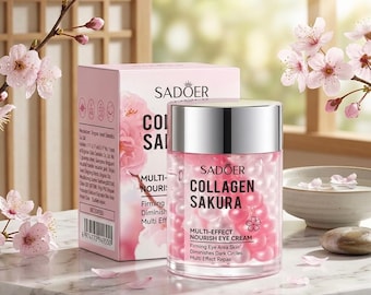 SADOER Sakura Collagen Eye Cream: Anti-Aging, Hydrating, Dark Circle Reduction