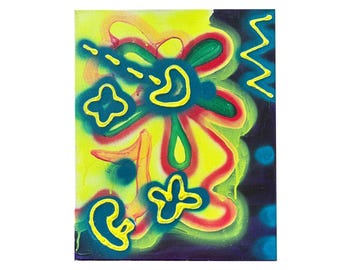 Joyful Flower / Original Canvas