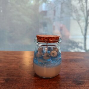 Mini Layered Gel Candle in Glass Jar | Ocean Pearl Candle