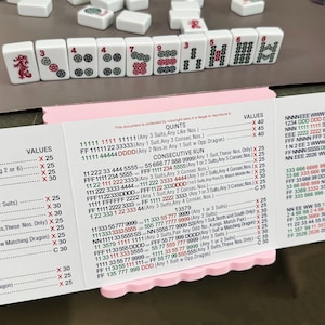 Personlig Mahjong-korthållare, 3D-tryckt vikbart Mahjong-spelkortställ, Mahjong-tillbehör, Tillbehör för hemmaspelkvällar, Mahjong-spelarepresent bild 8