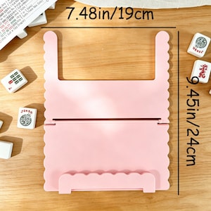 Personlig Mahjong-korthållare, 3D-tryckt vikbart Mahjong-spelkortställ, Mahjong-tillbehör, Tillbehör för hemmaspelkvällar, Mahjong-spelarepresent bild 6