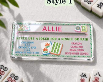 Mahjong-radläsare, personliga Mahjong-tillbehör, anpassad Mahjong-radläsare, Mahjong-presenter, min Mahjong-bästis, present till Mahjong-älskare